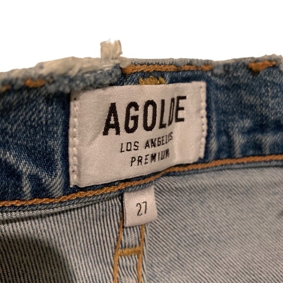 AGOLDE Jeans Womens 27 Sophie High Rise Skinny Crop Distressed Casual Boho NWT - Picture 10 of 13
